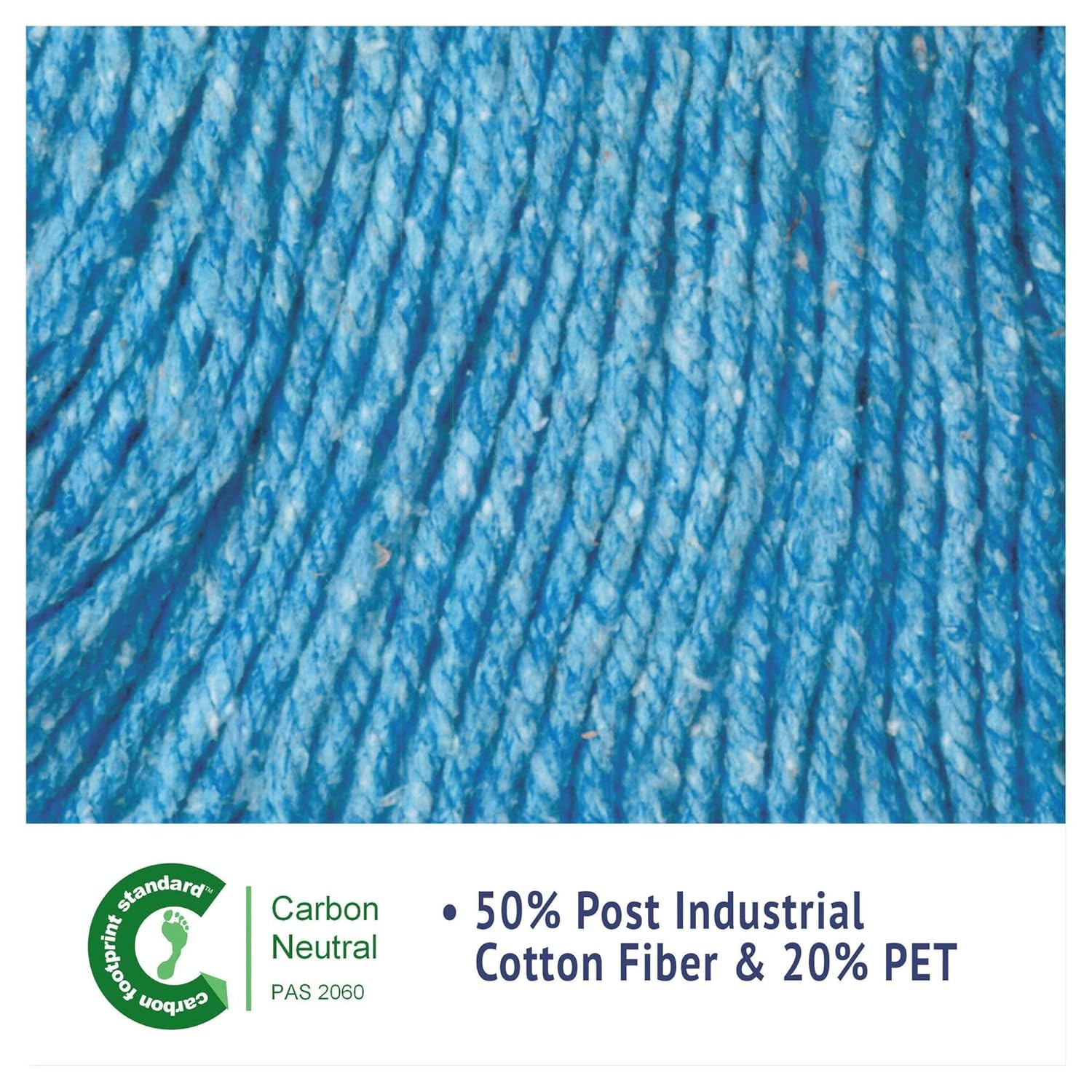 Boardwalk Super Loop Wet Mop Head Medium Blue 12Carton