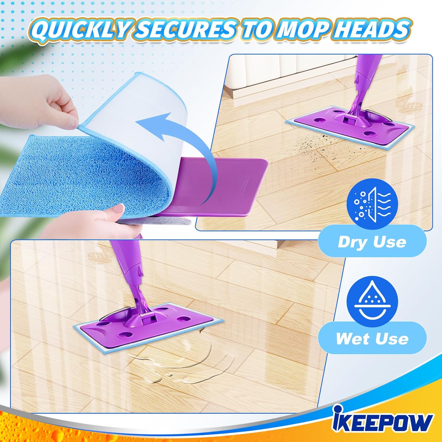 4 Pack Reusable Microfiber Mop Pads for Rejuvenate Machines 1
