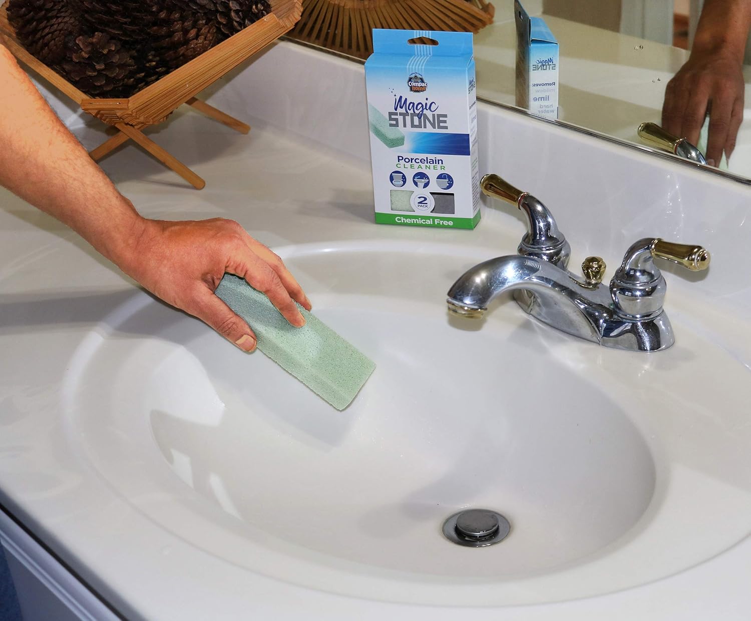 COMPAC HOME Magic-Stone Porcelain Cleaner 2 Count