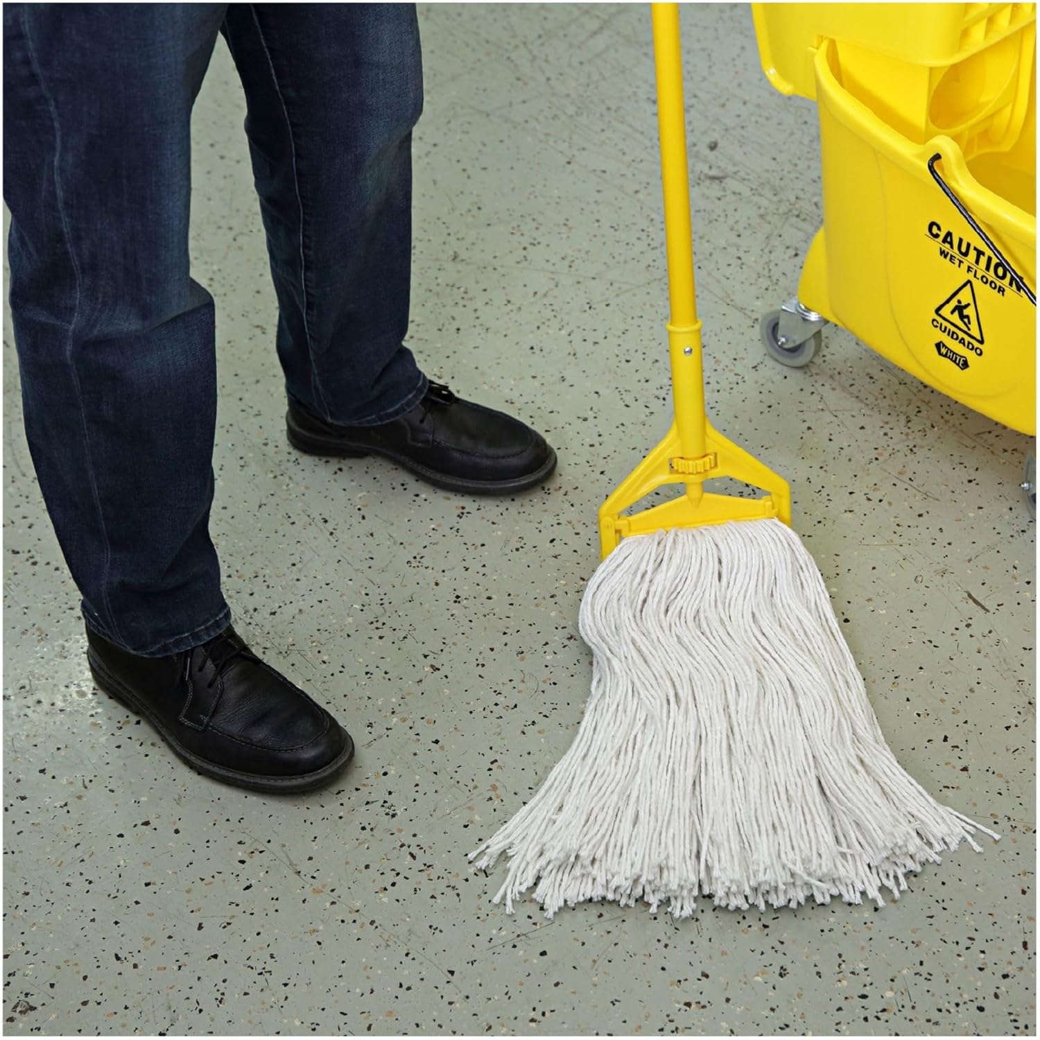 Boardwalk Premium Cut-End Wet Mop Heads 24oz White 12Carton