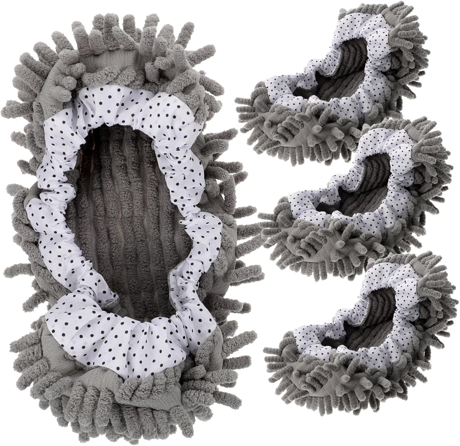Microfiber Mop Slippers 2 Pairs for Home Cleaning