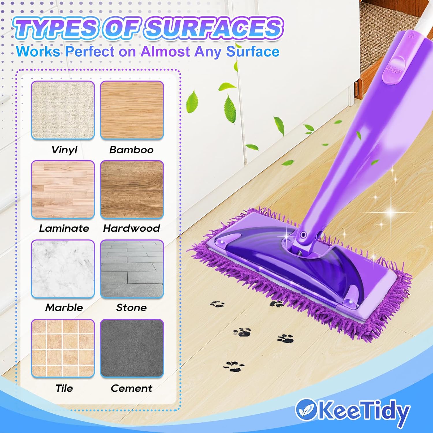 KeeTidy Wet Jet Pads 3 Pack for Swiffer WetJet