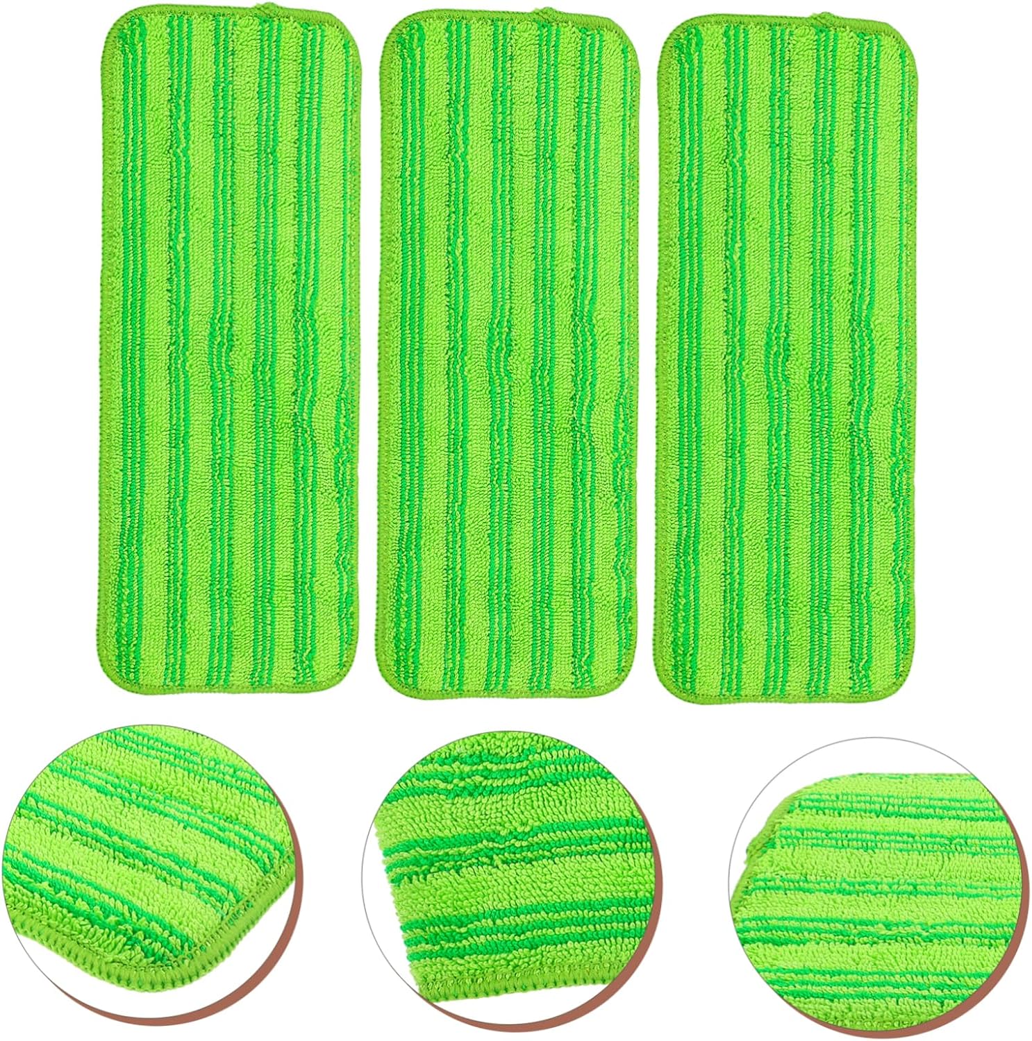 3pcs Microfiber Mop Replacement Pads for Hardwood and Tile Floors