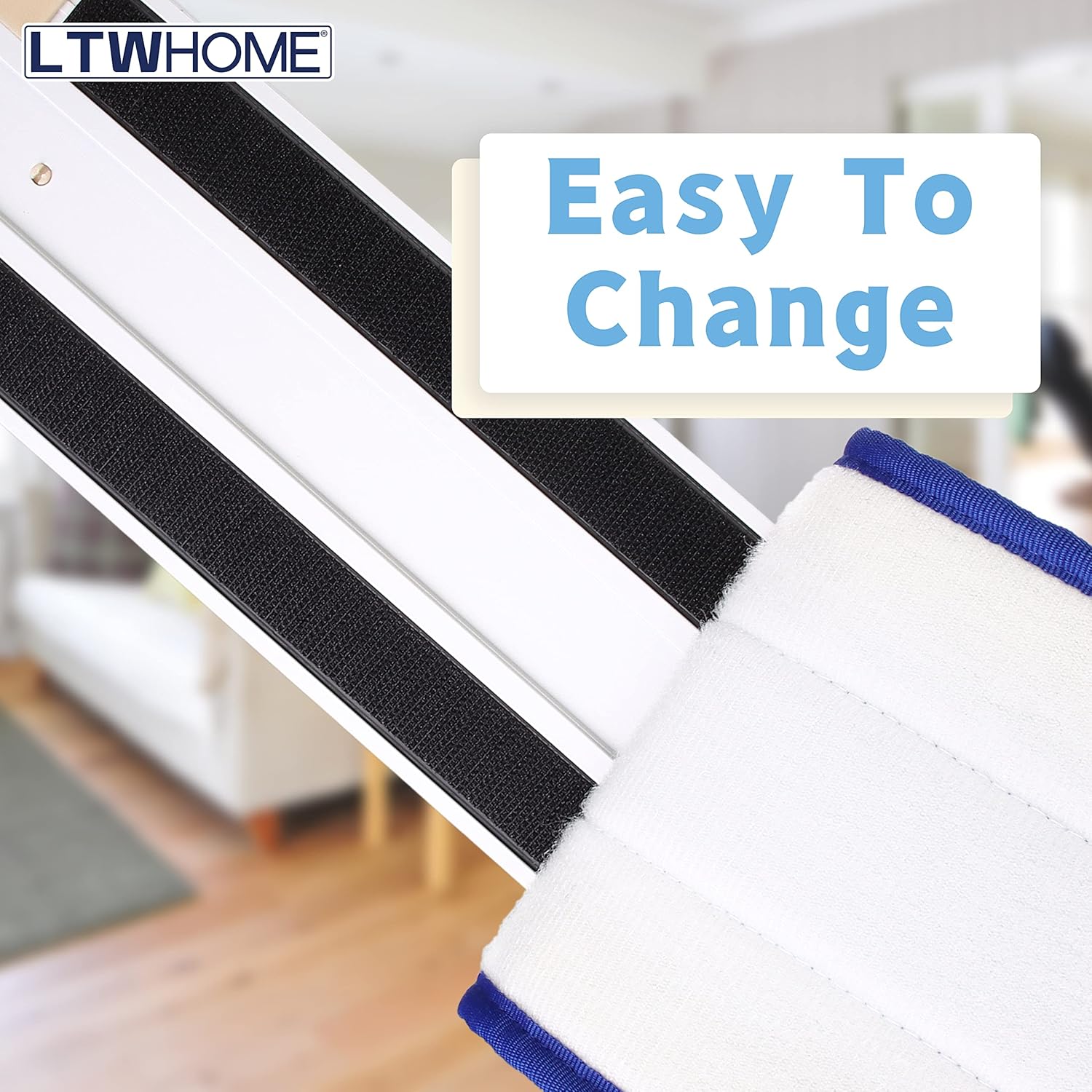 LTWHOME 36 Inch Microfiber Mop Pads Pack of 6