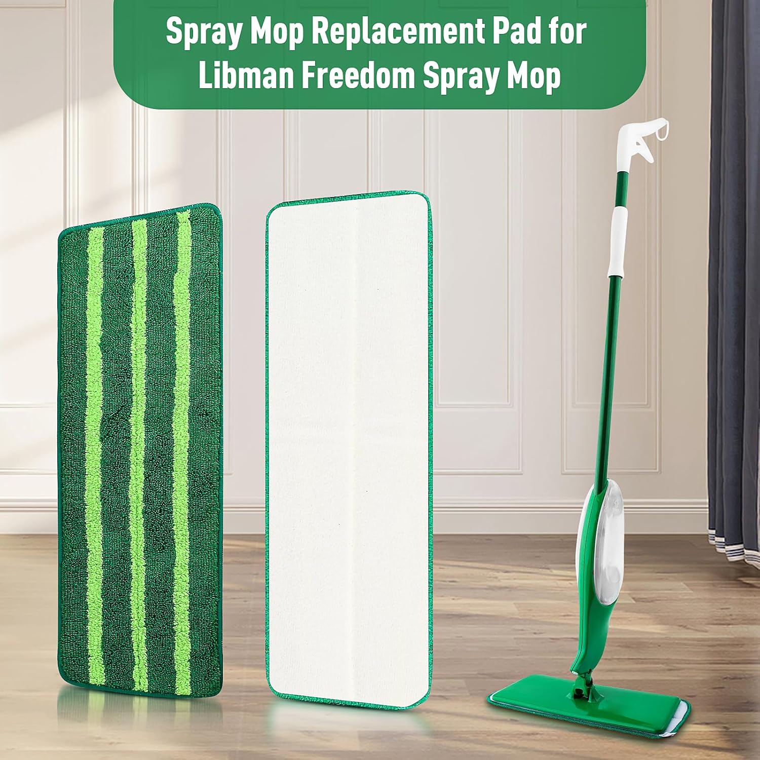NIXOOT 3 Pack Mop Refills for Libman Freedom Spray Mop