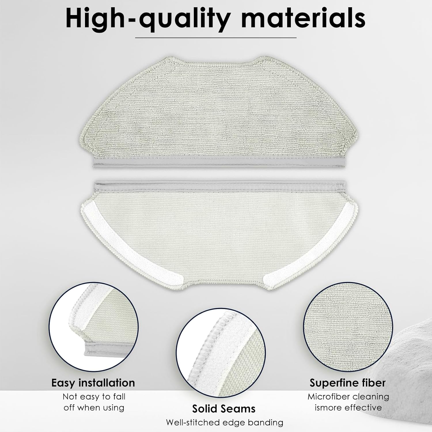 4 Pack T20 Replacement Mop Pads for Airrobo Robot Vacuum