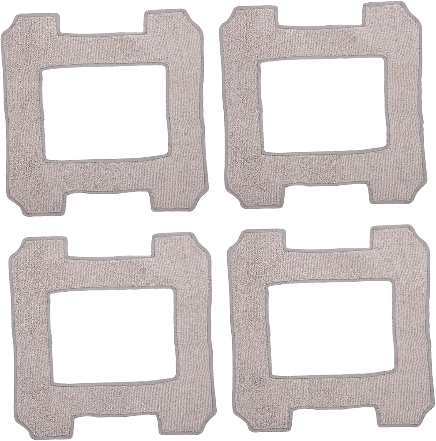 4Pcs Washable Window Mop Cloths for Robot and Home Use