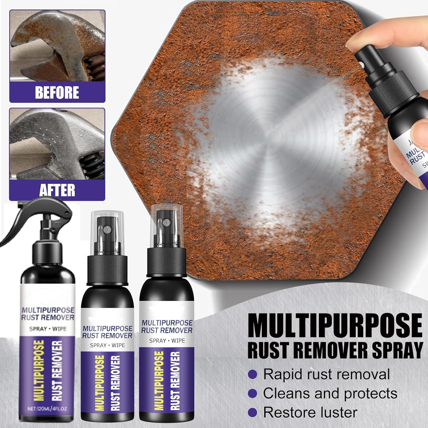 Gugliet Rust Remover Spray 3pcs 120ml