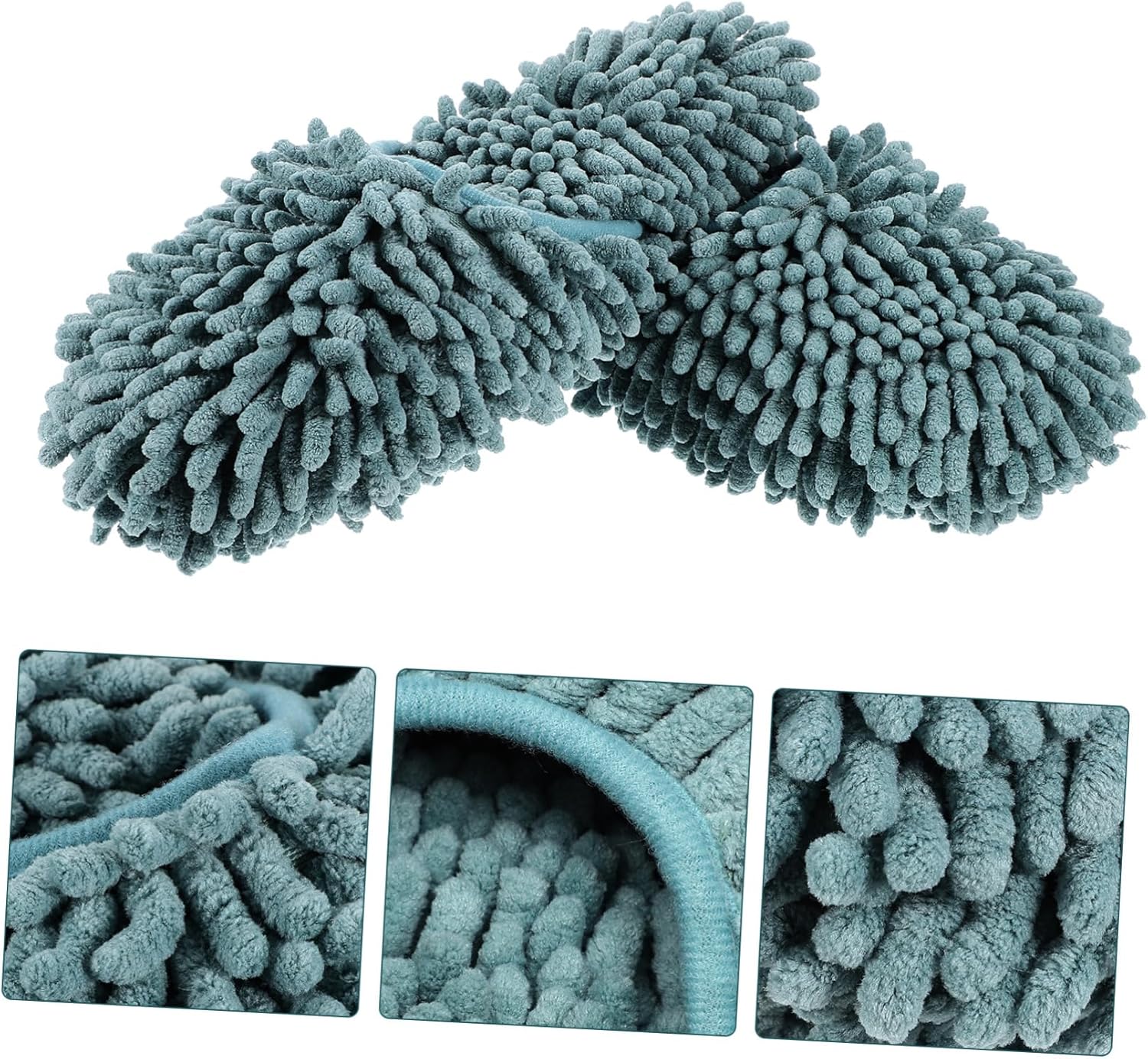 Fluffy Reusable Mopping Slippers for Women