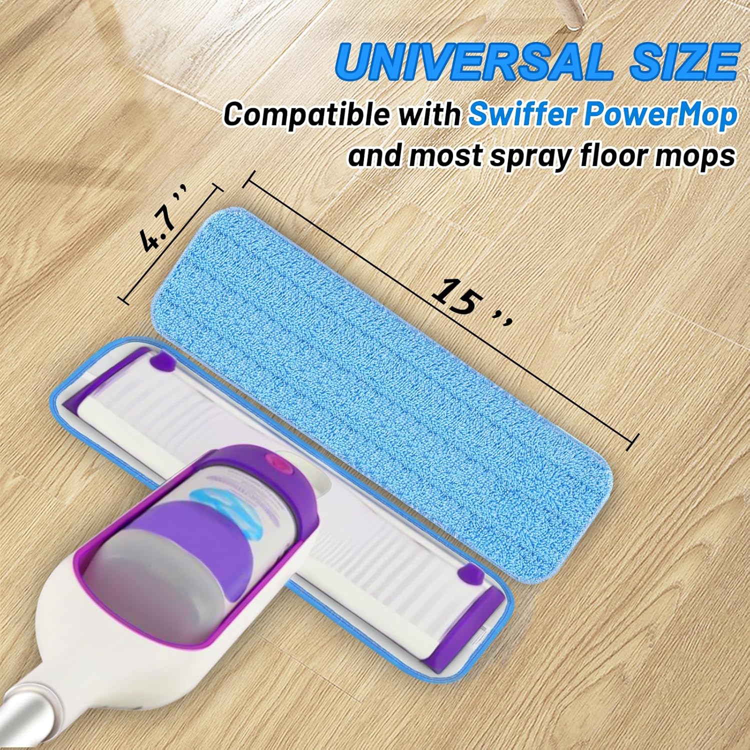 5 Pack Reusable Mop Pads for Swiffer PowerMop