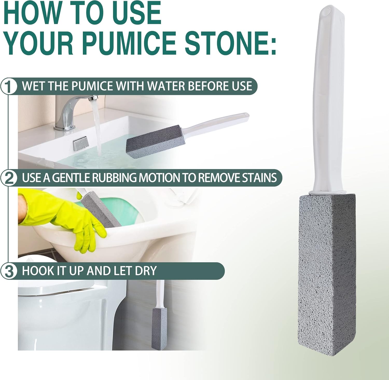 Melfluo Pumice Stone for Toilet Cleaning