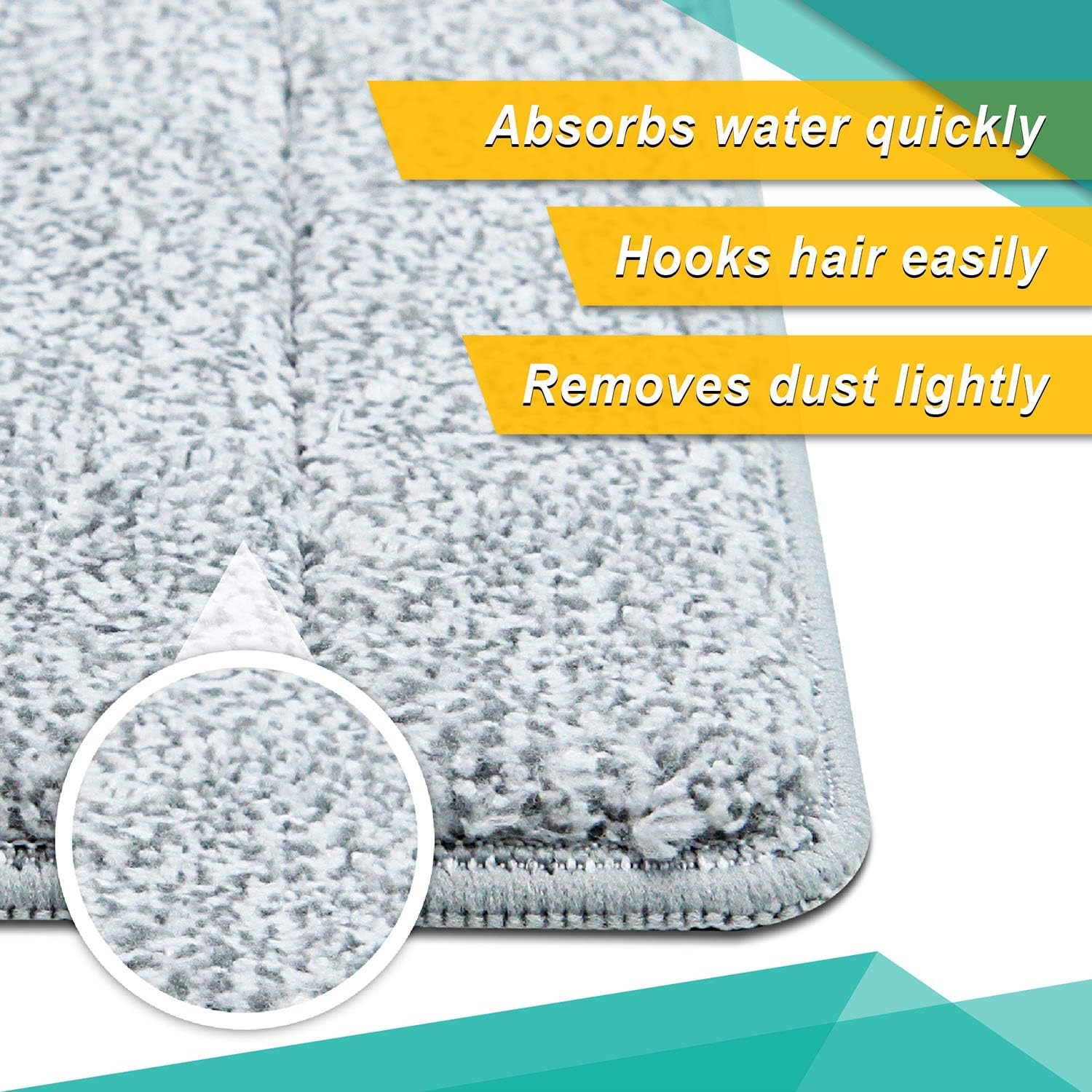 Bulletproof Microfiber Mop Pads - 5 Pack for WetDry Cleaning