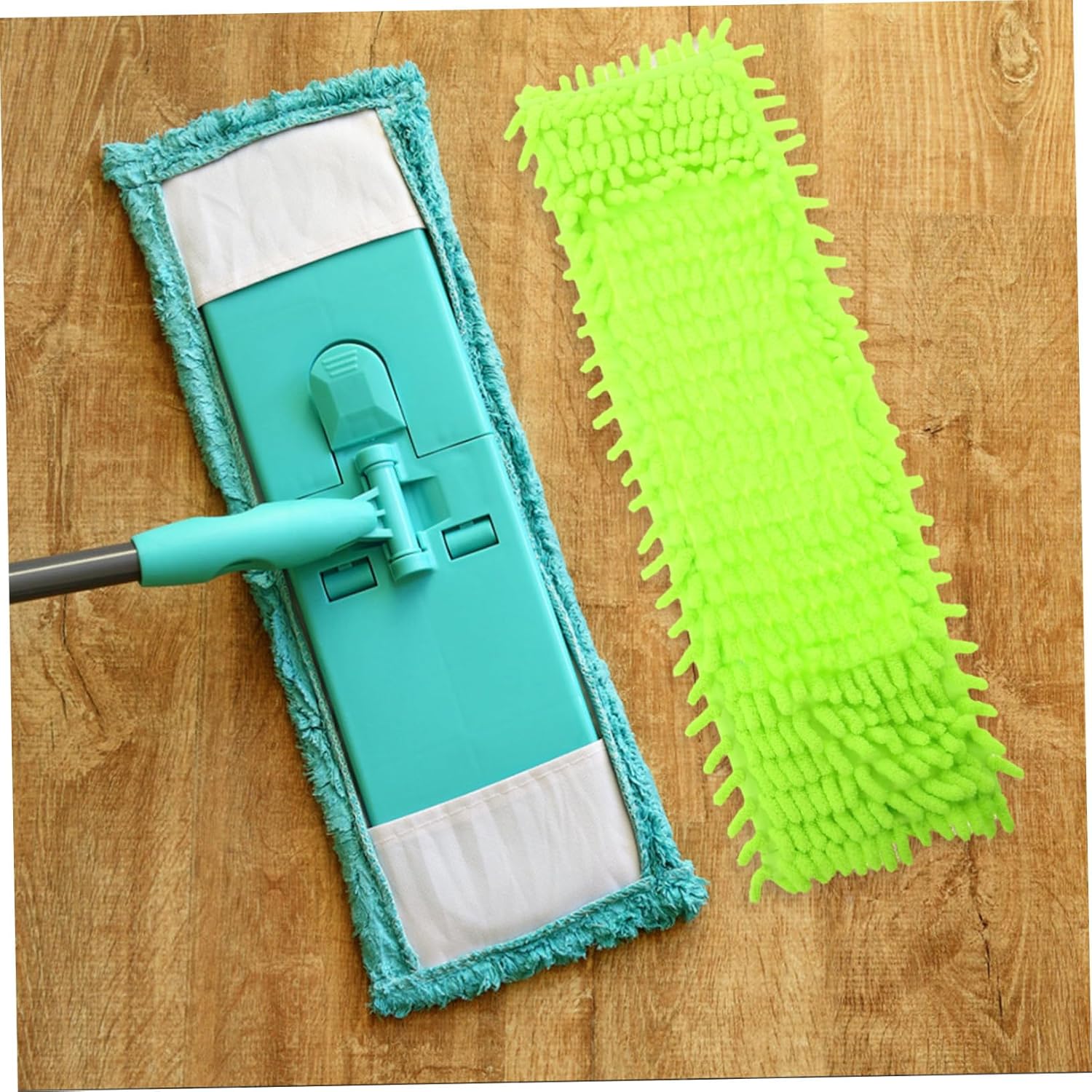 2pcs Minkissy Mop Cloth Replacement for Dry Mop 1