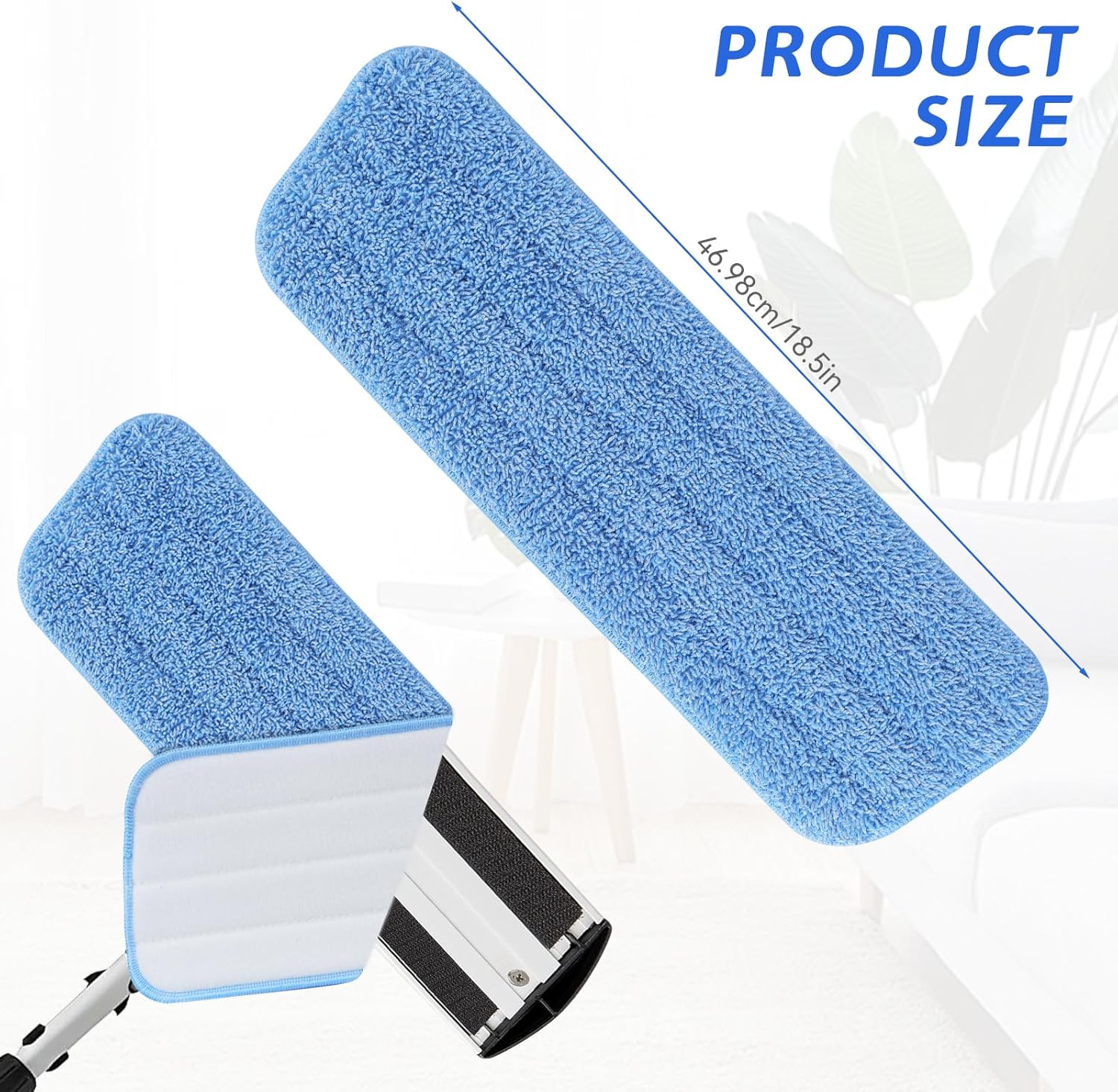 BeiLan Replacement Microfiber Mop Pad 10 Pack 18 17