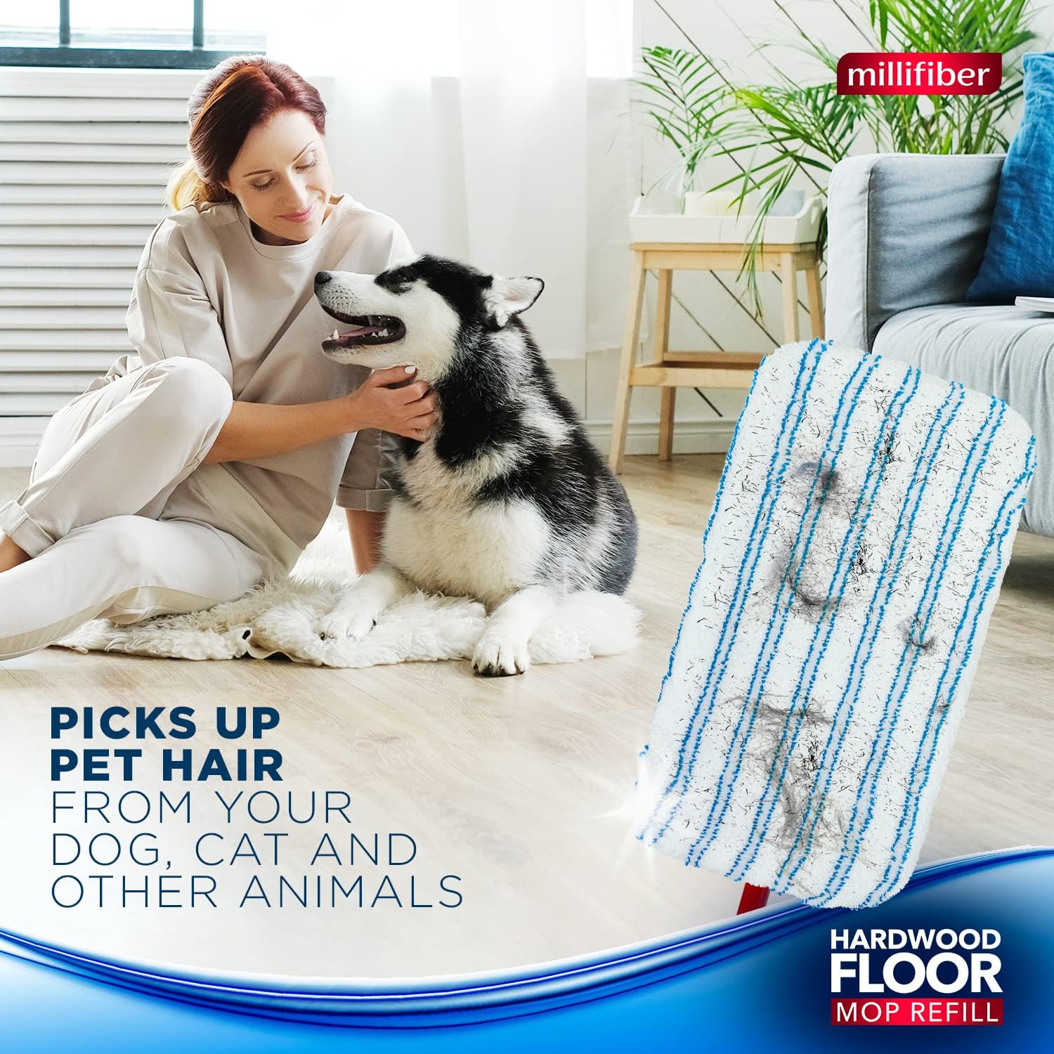 Microfiber Mop Refills 15x8 Inches 12-Pack