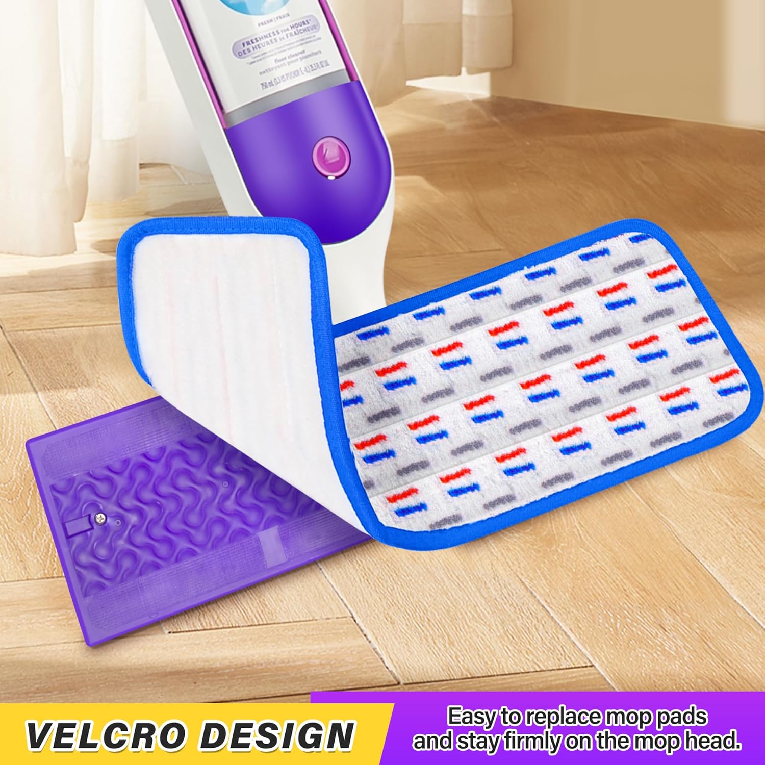 FORSPEEDER 8 Pack Reusable Mop Pads for Swiffer PowerMop 1