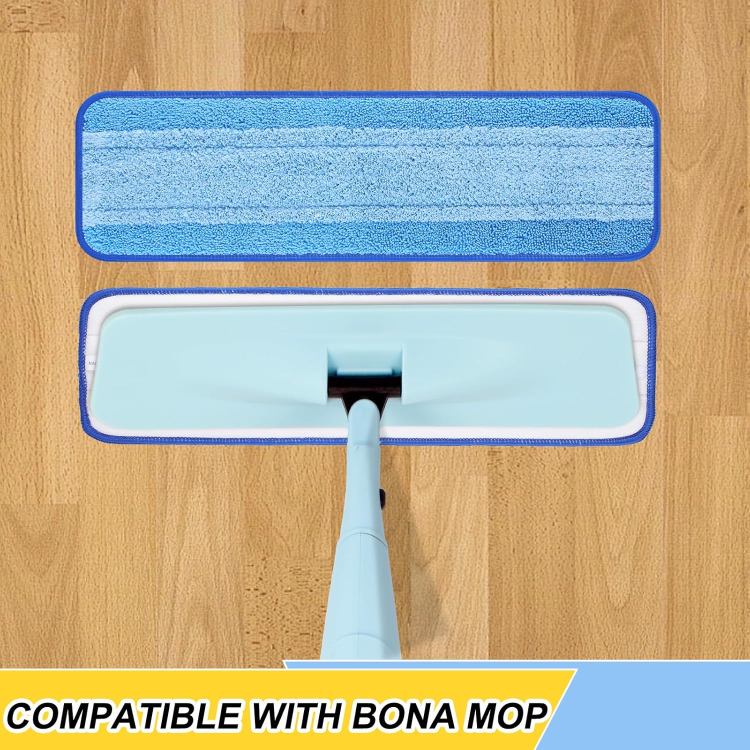 8 Pack 18 inch Reusable Microfiber Spray Mop Replacement Heads 1