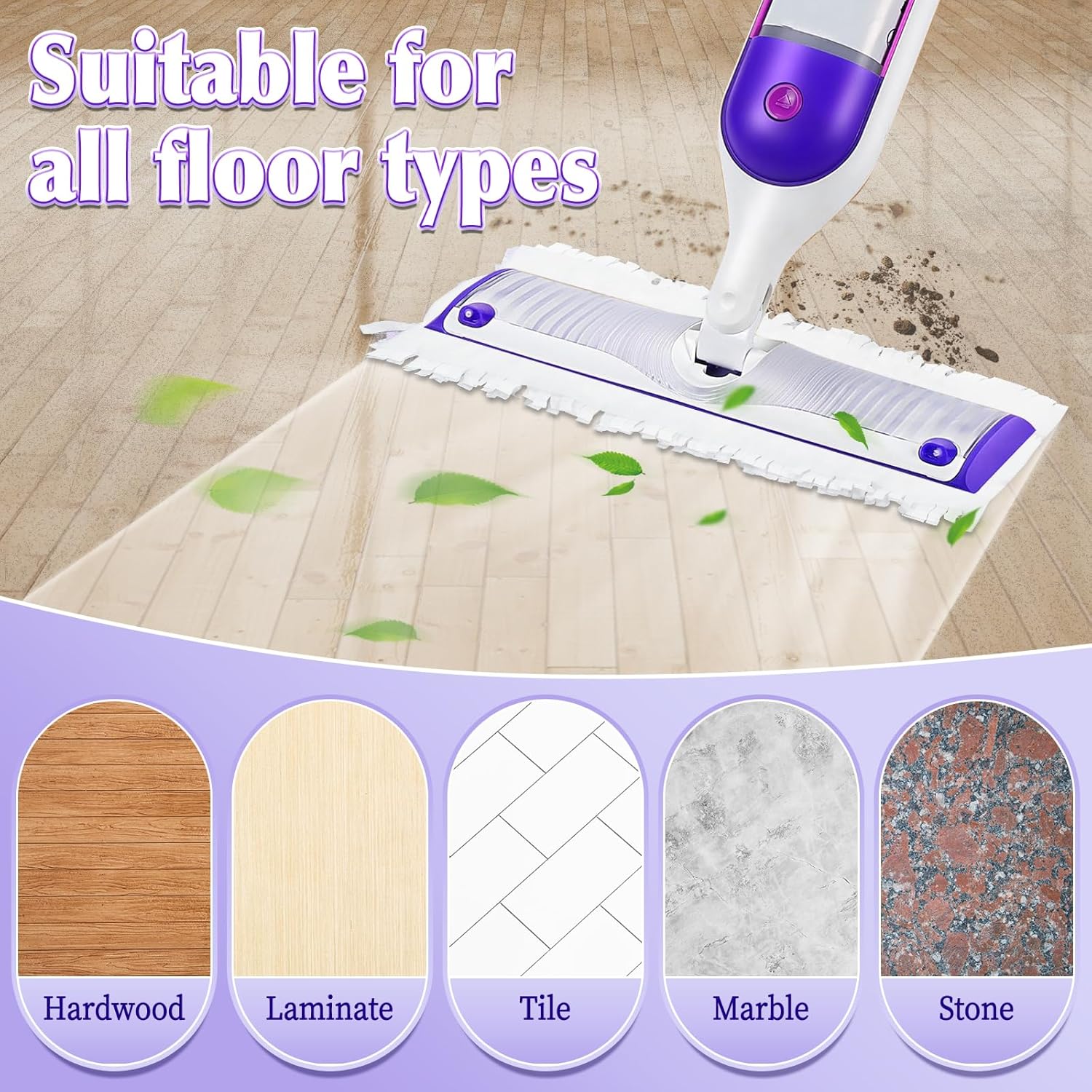 Hofosi 12 Pack Swiffer Power Mop Pad Replacement