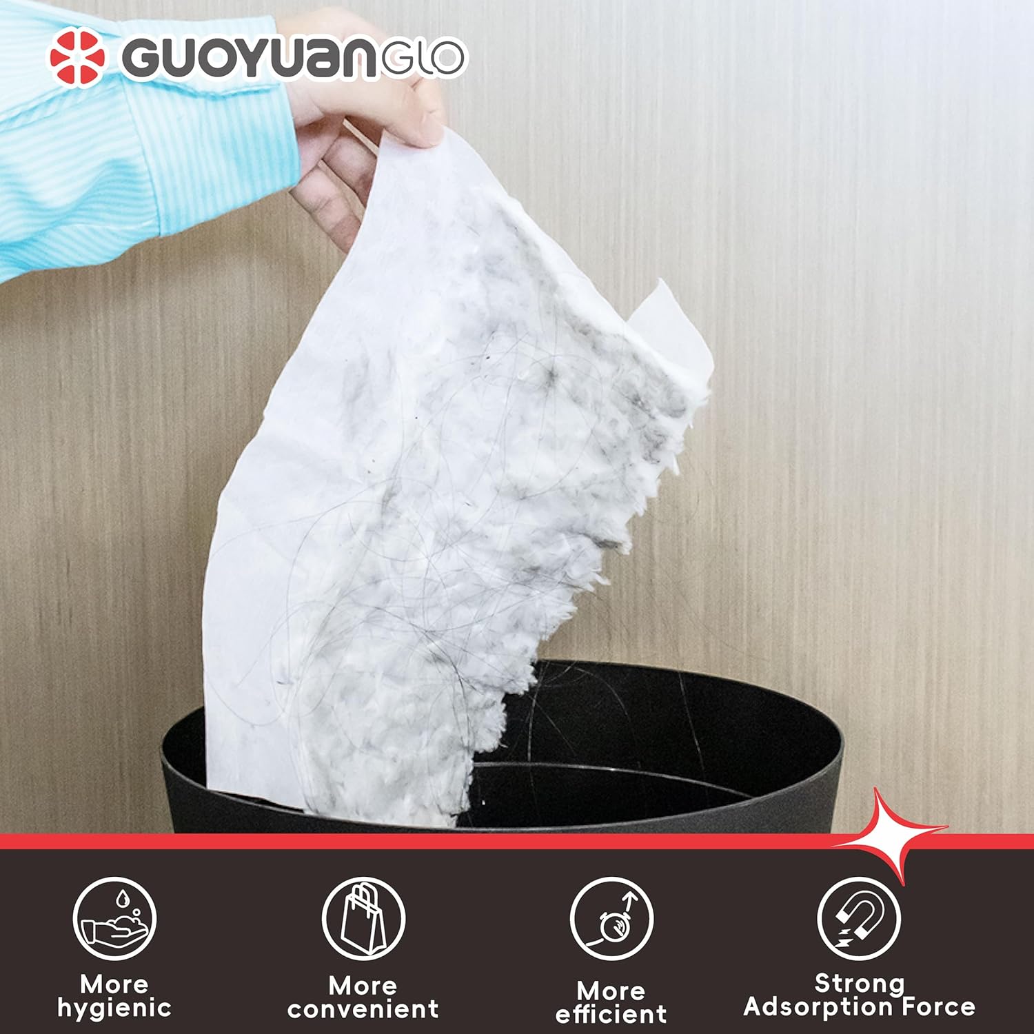 Heavy Duty Pet Dry Mop Cloth Refills 40 Count Multi-Surface