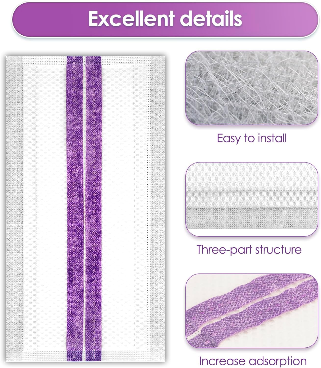 60 Count WetJet Mop Pad Refills for Swiffer WetJet 1