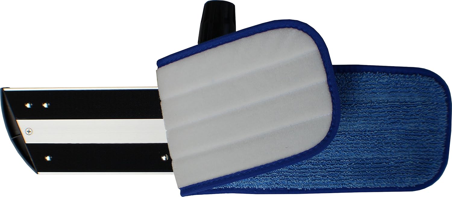 12-Pack Microfiber Mop Pads - Wet Dry Hook Loop