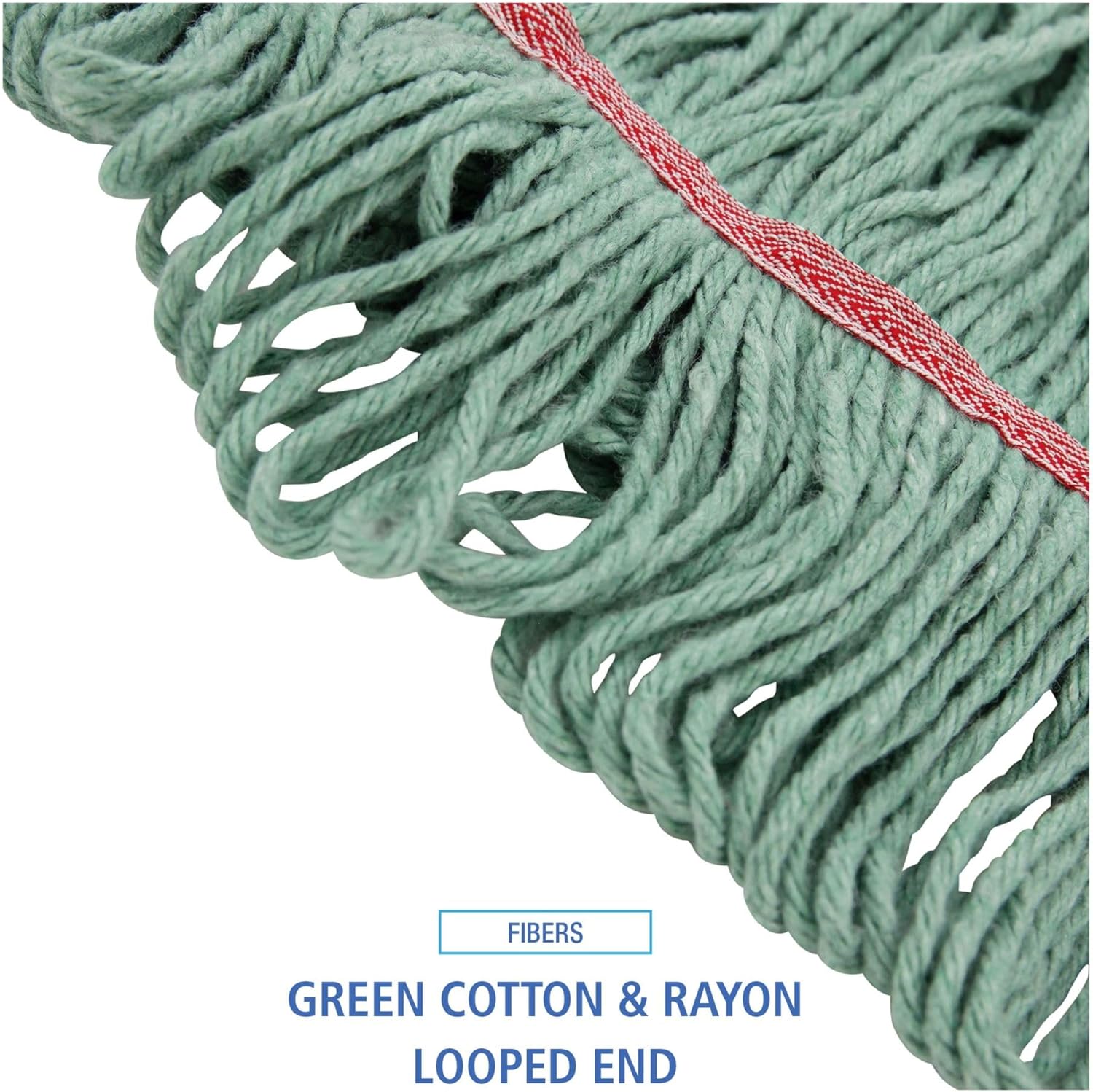 Boardwalk BWK503GNNB Premium Cotton Mop Head - Large Green 12Carton