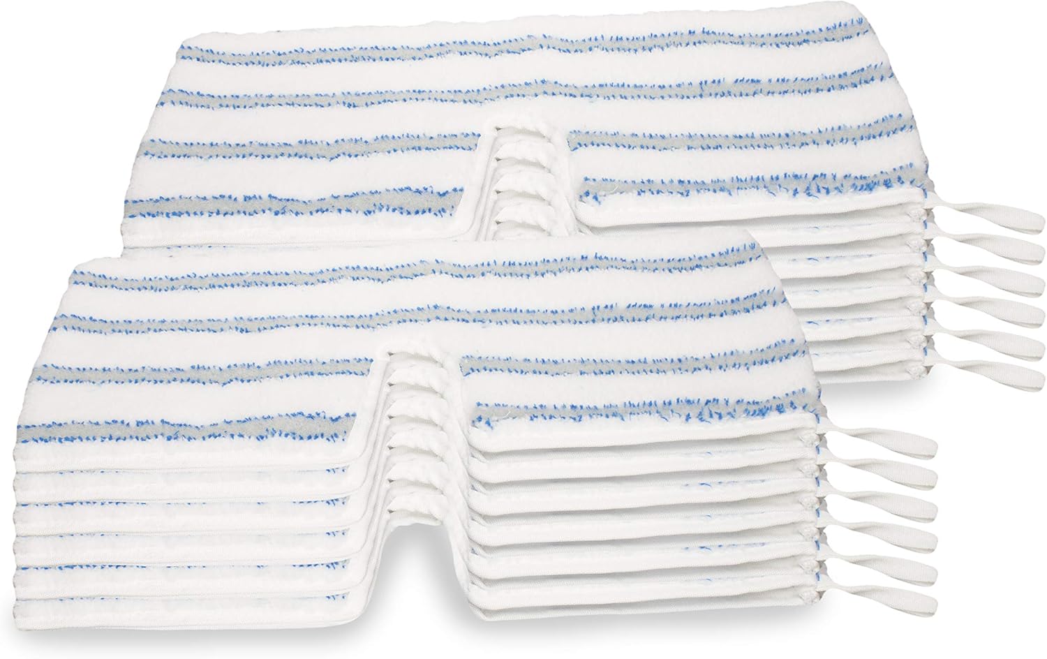 LTWHOME Dual-Sided Microfiber Scrub Mop Pads - Pack of 12