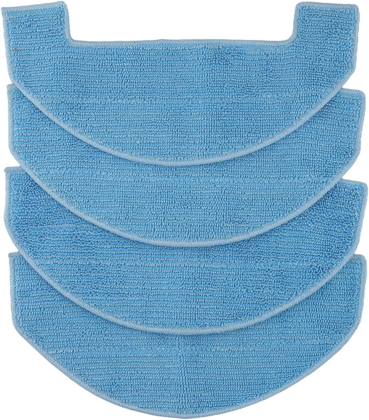 CRIDENG 4Pc Microfiber Mop Cloth Kit for Mova E10 Robot Vacuum