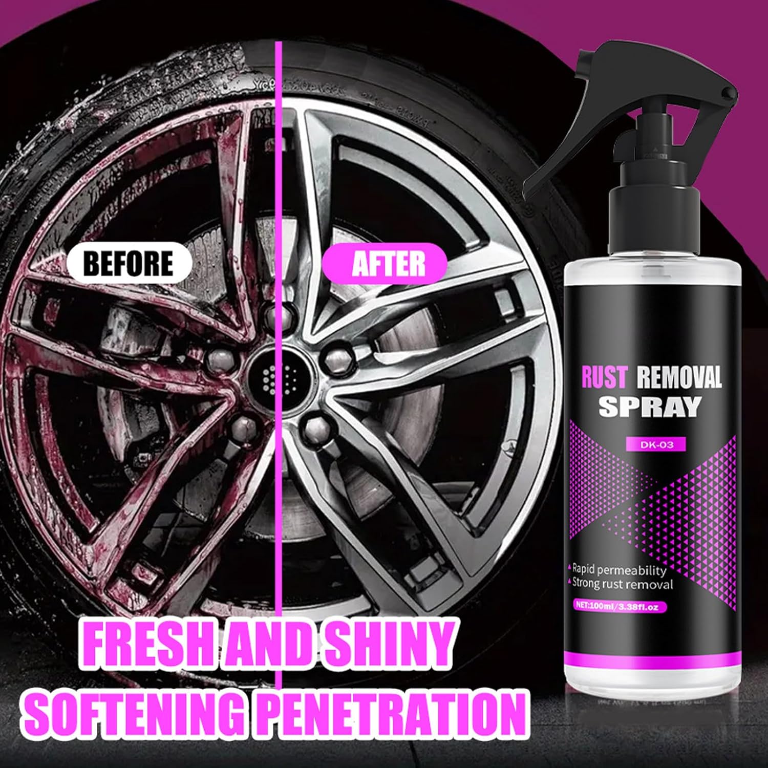Car Iron Powder Remover for Tires and Tools