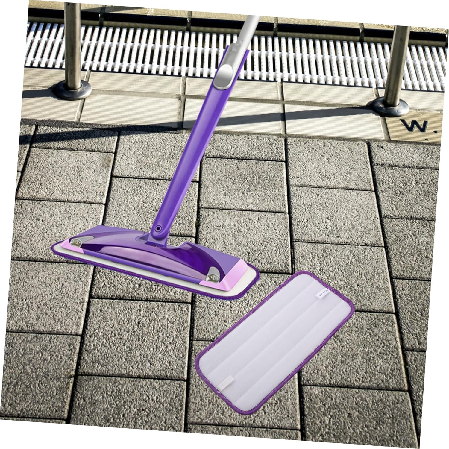 CALLARON 2pcs Microfiber Mop Pads Replacement for Hard Floors