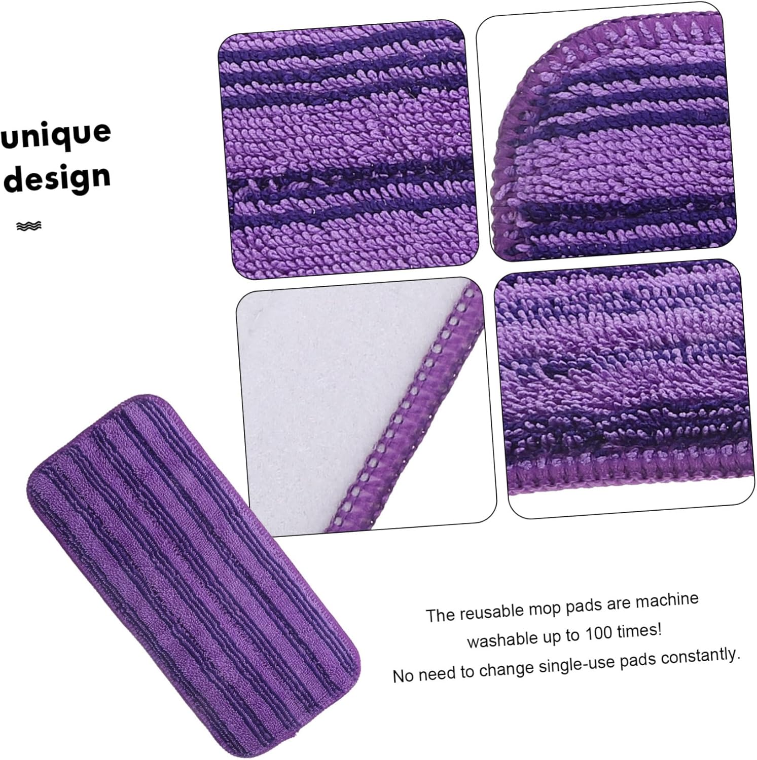 2PCS Microfiber Mop Pad Refill Washable Durable