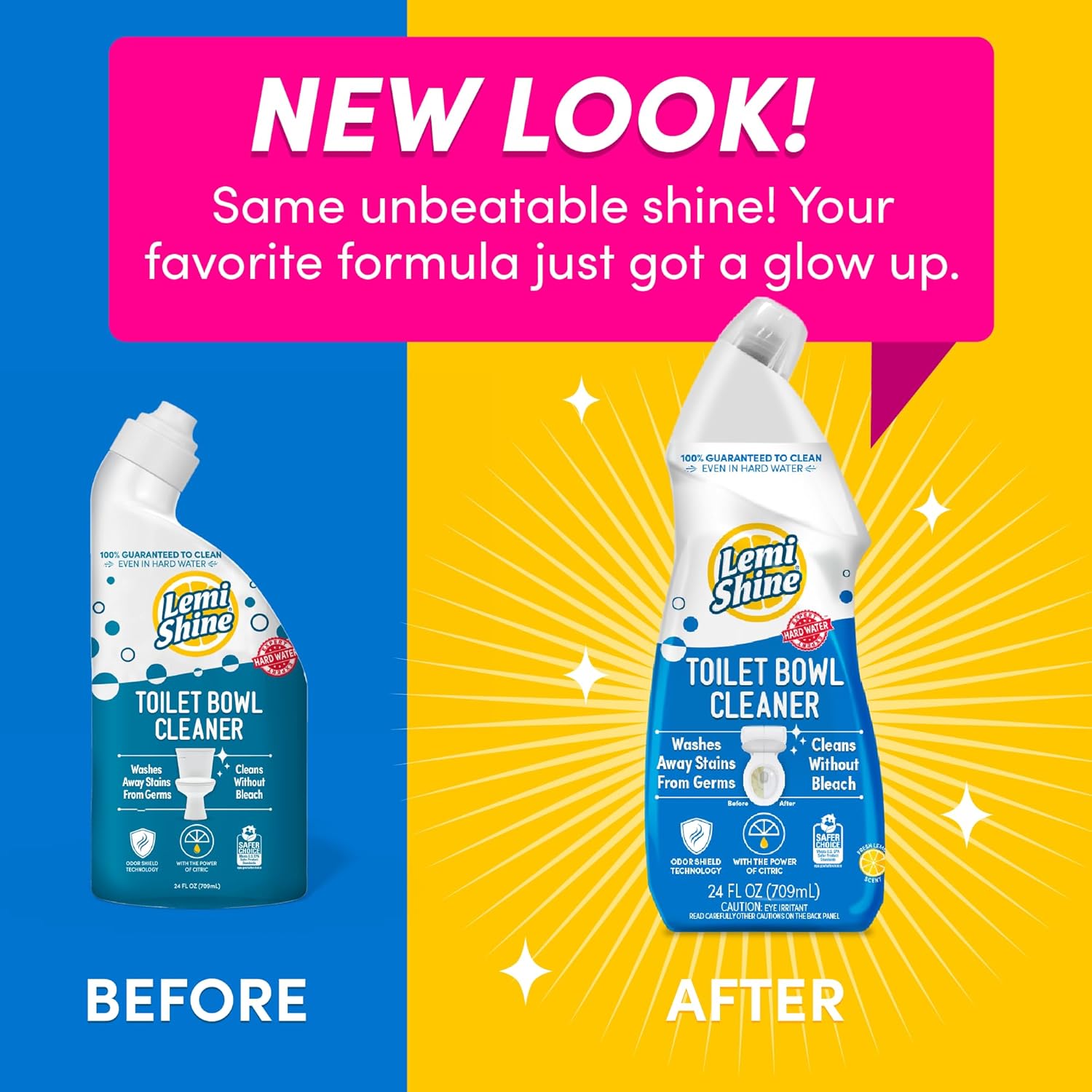 Lemi Shine Toilet Bowl Cleaner Bleach-Free 6 Pack