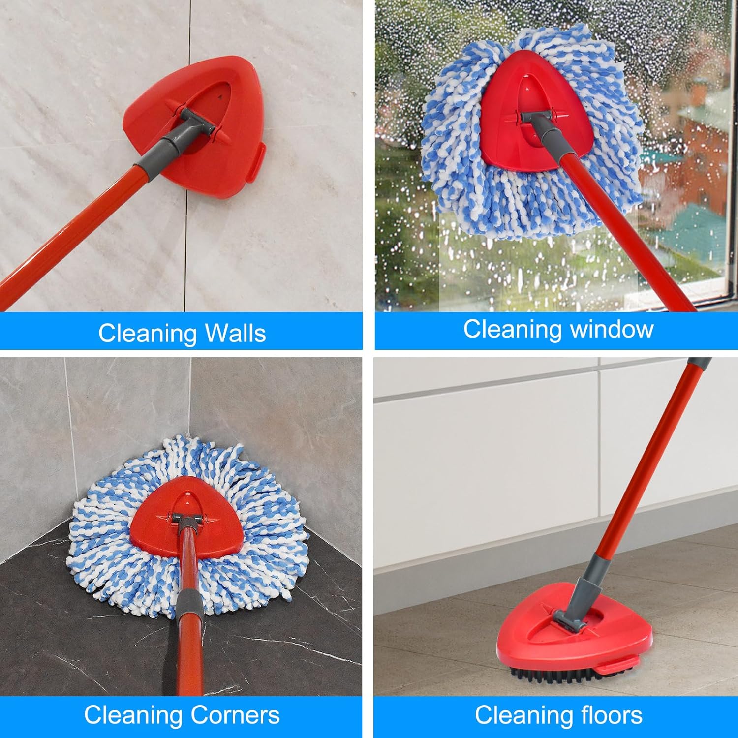 Hezane 2 Replacement Mop Heads for O-Cedar EasyWring