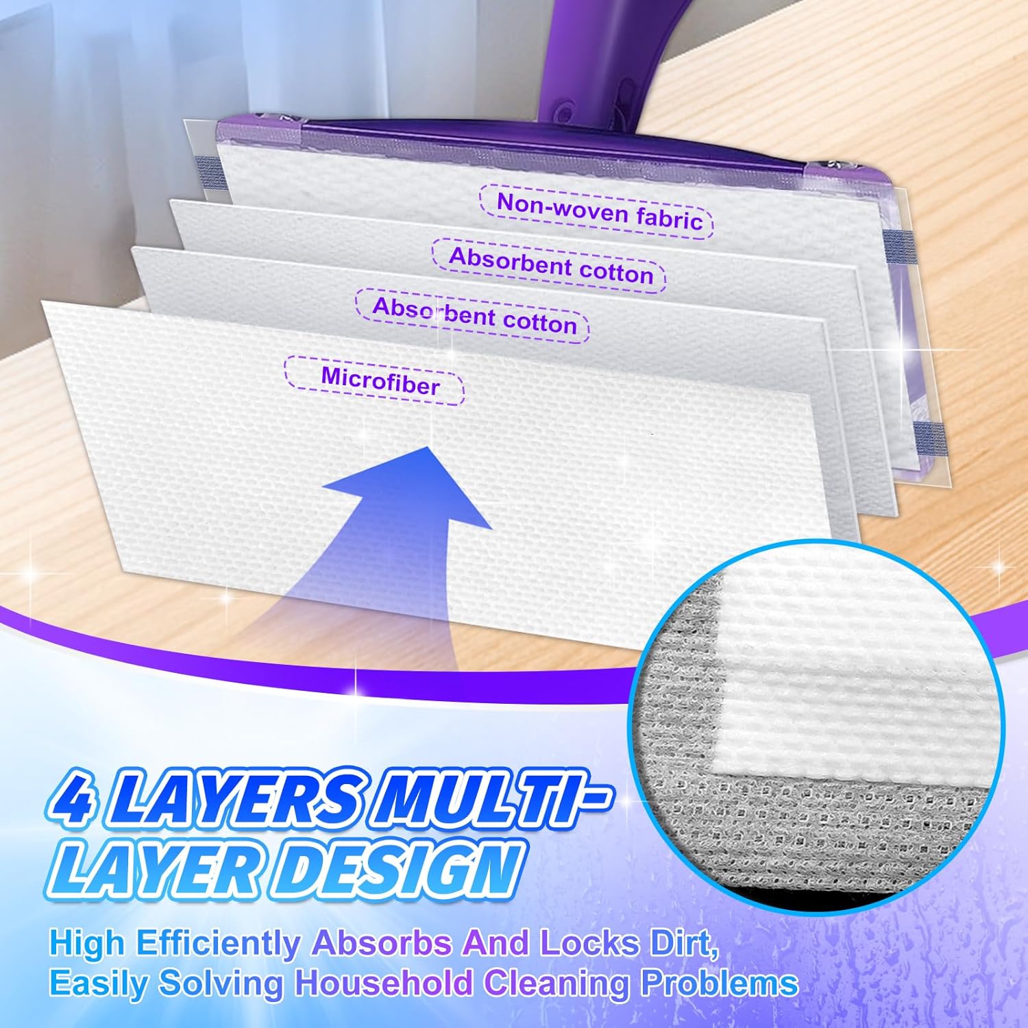 YagoDago 25 Count Swiffer WetJet Mop Pad Refills