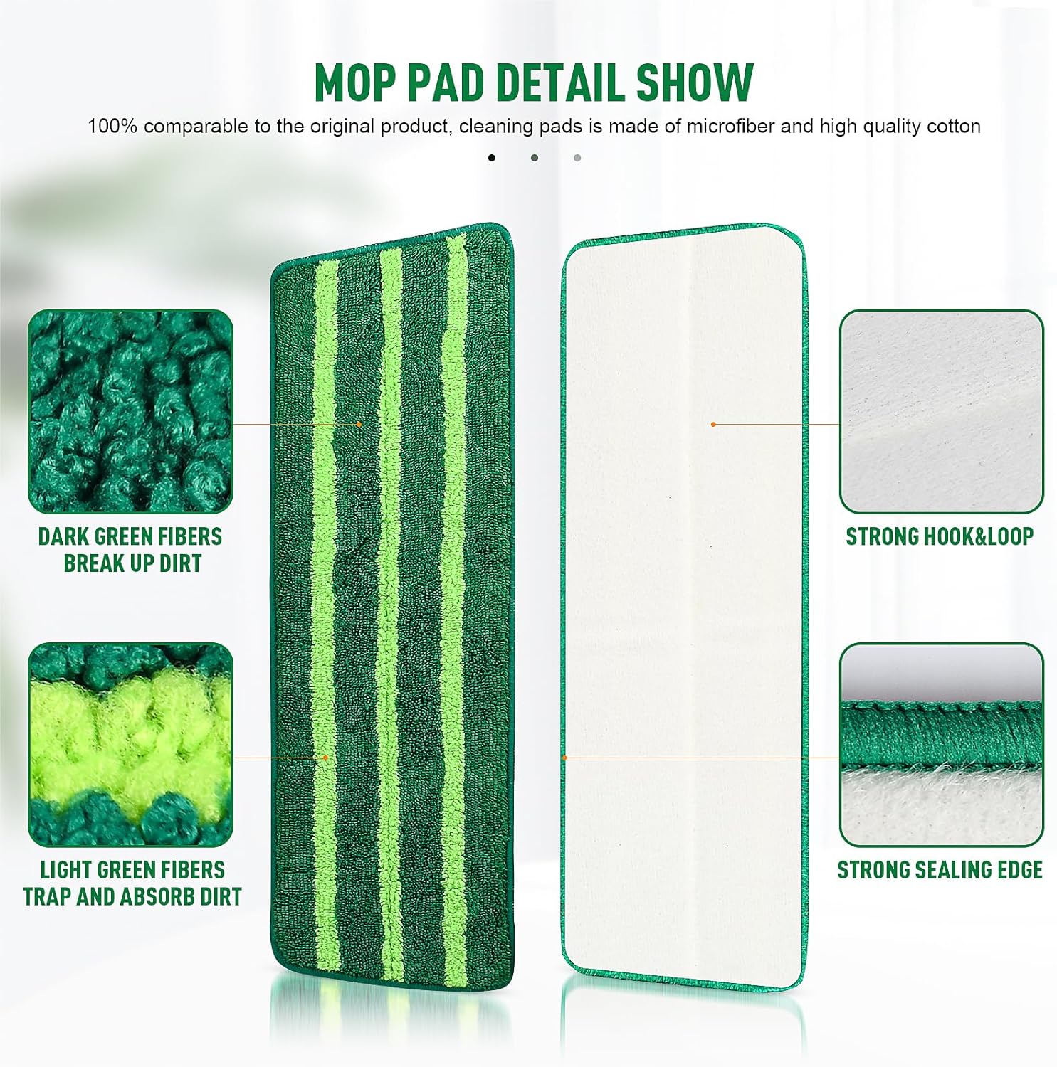 NIXOOT 3 Pack Mop Refills for Libman Freedom Spray Mop