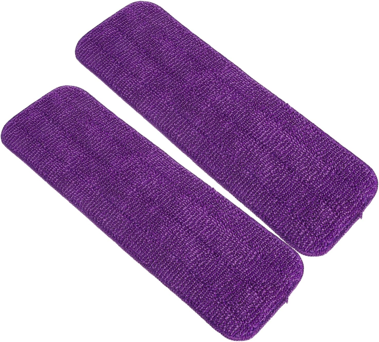 Minkissy 2Pcs Reusable Microfiber Mop Pads - High Absorbent Floor Cleaning Refills