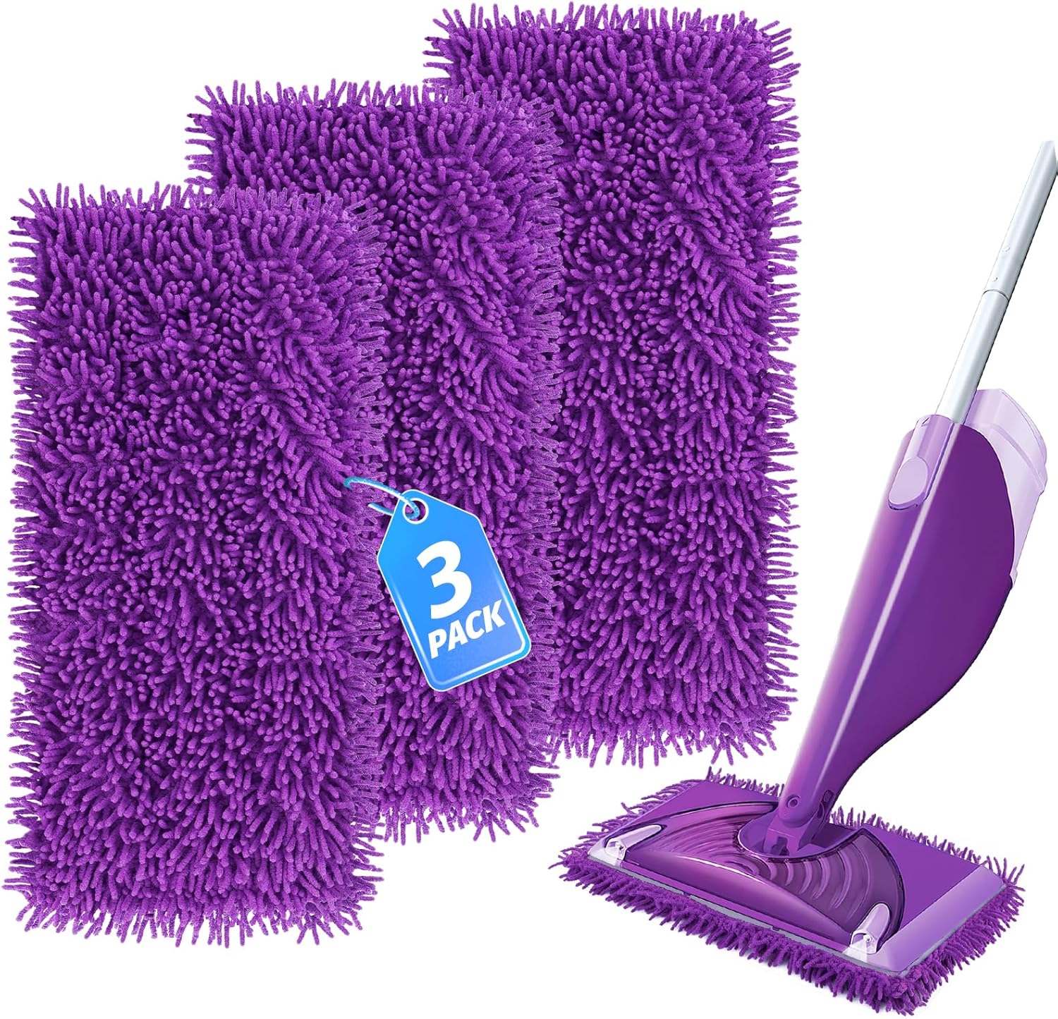 KeeTidy Wet Jet Pads 3 Pack for Swiffer WetJet