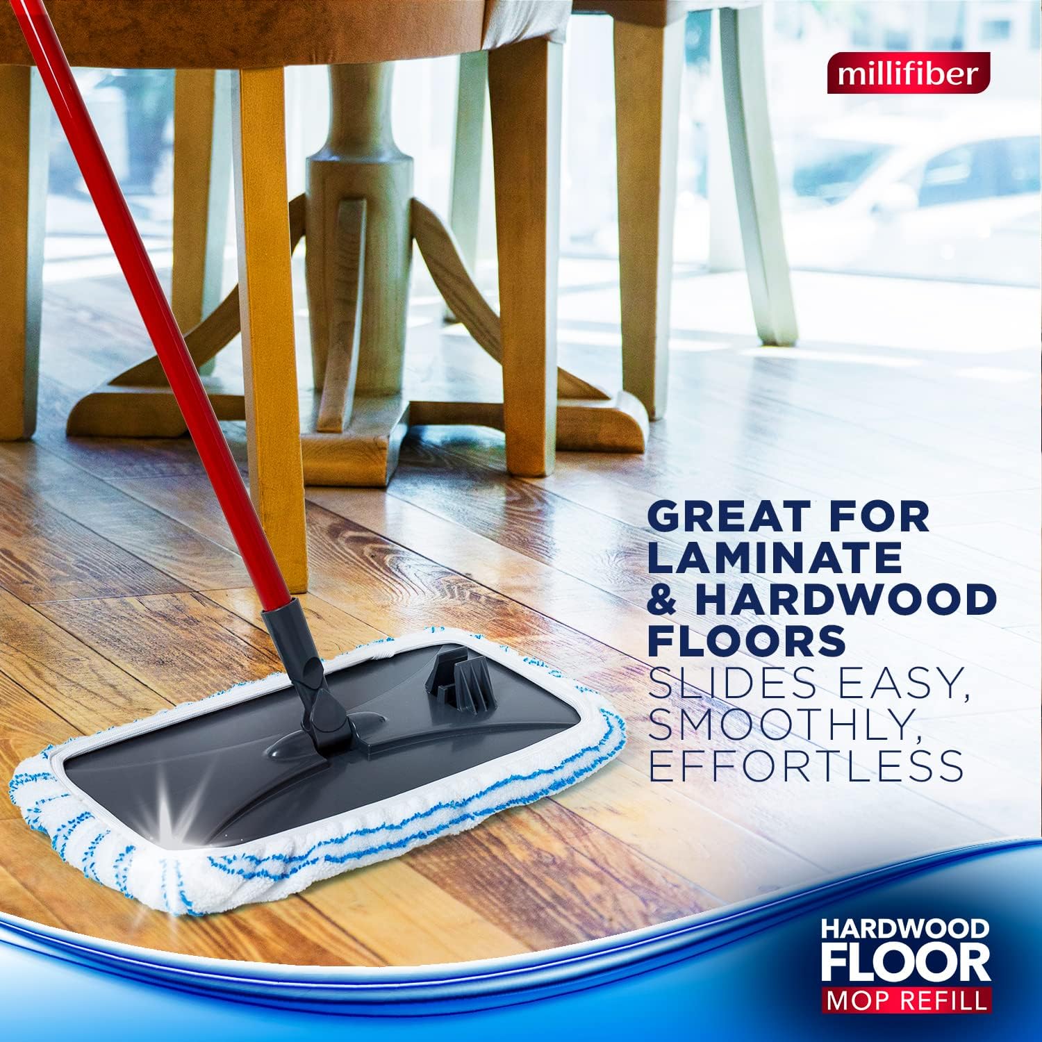 Microfiber Mop Refills 15x8 Inches 12-Pack
