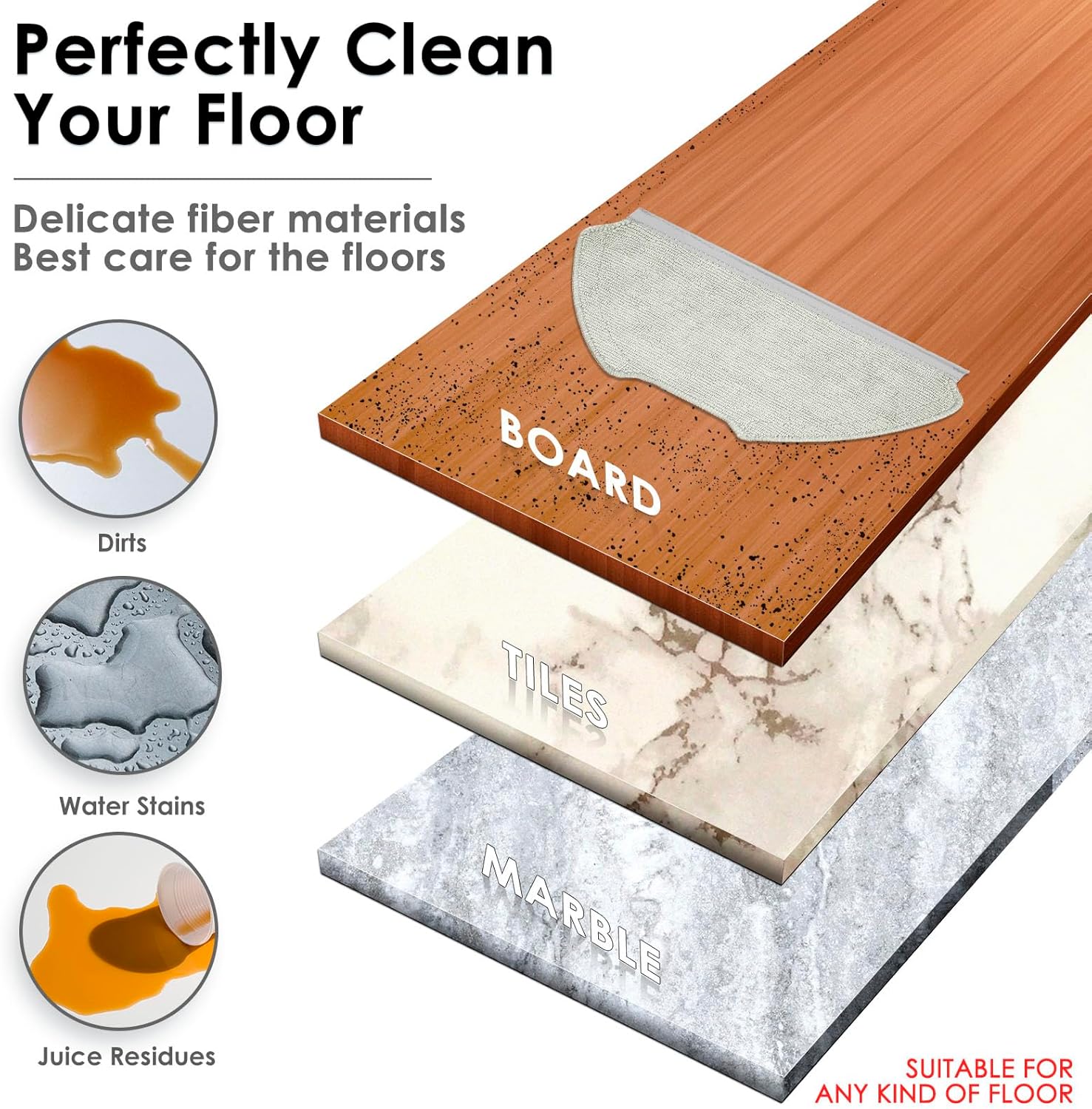 4 Pack T20 Replacement Mop Pads for Airrobo Robot Vacuum