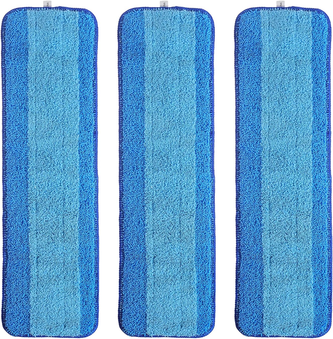 3 Pack Washable Microfiber Mop Pads for Bona Mop Replacement