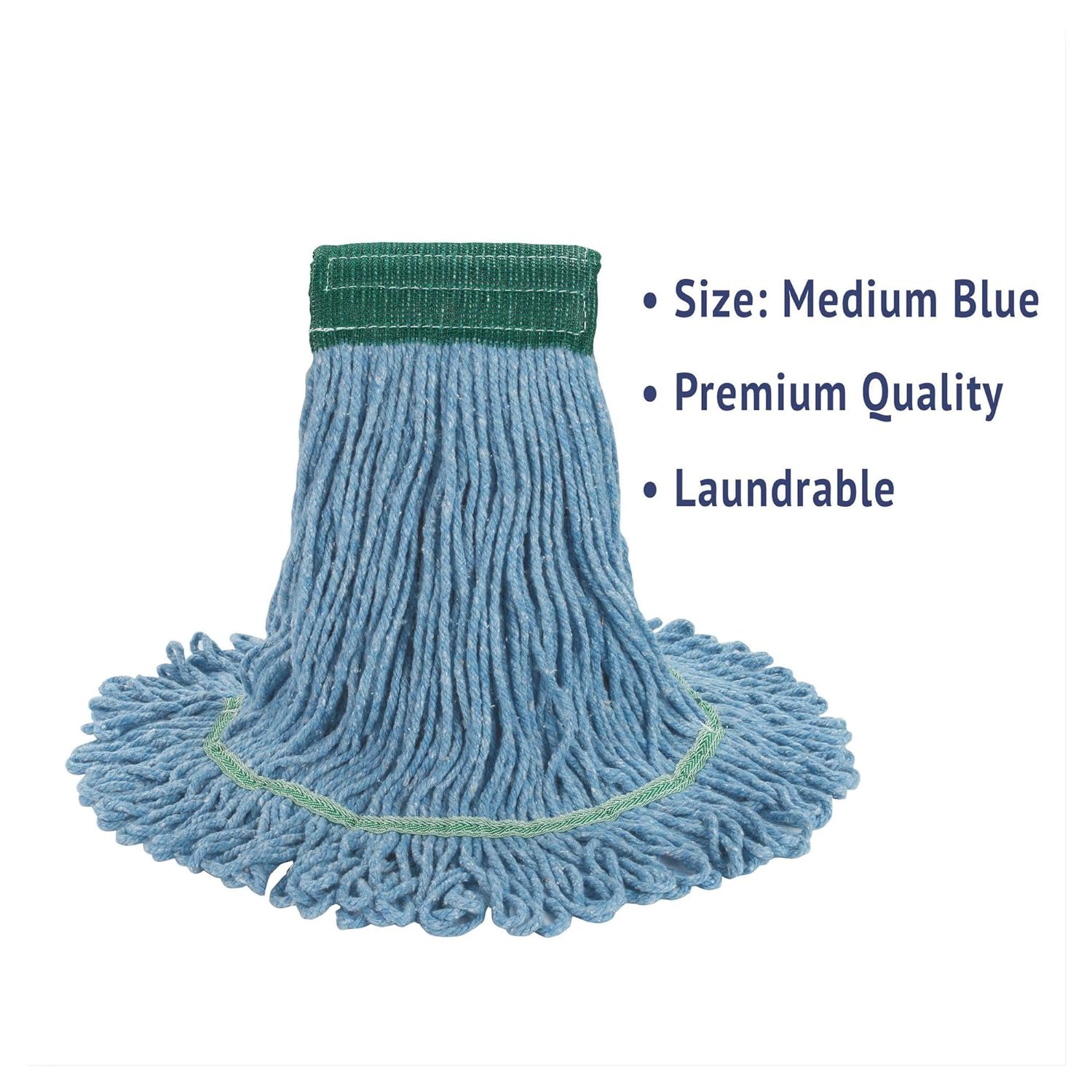 Boardwalk Super Loop Wet Mop Head Medium Blue 12Carton