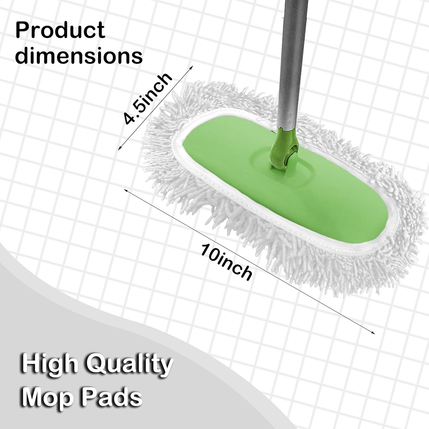 Reusable Microfiber Mop Pads 4 Pack for Swiffer