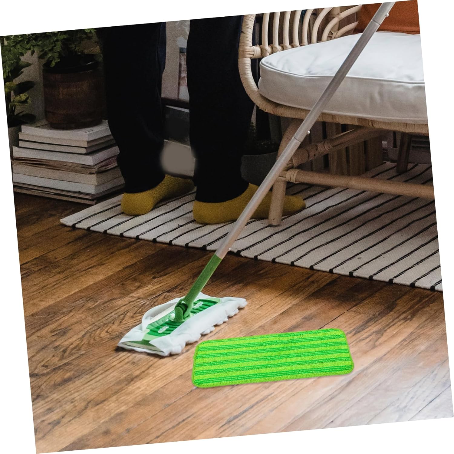 3PCS Microfiber Mop Pads for Hardwood Tile Cleaning