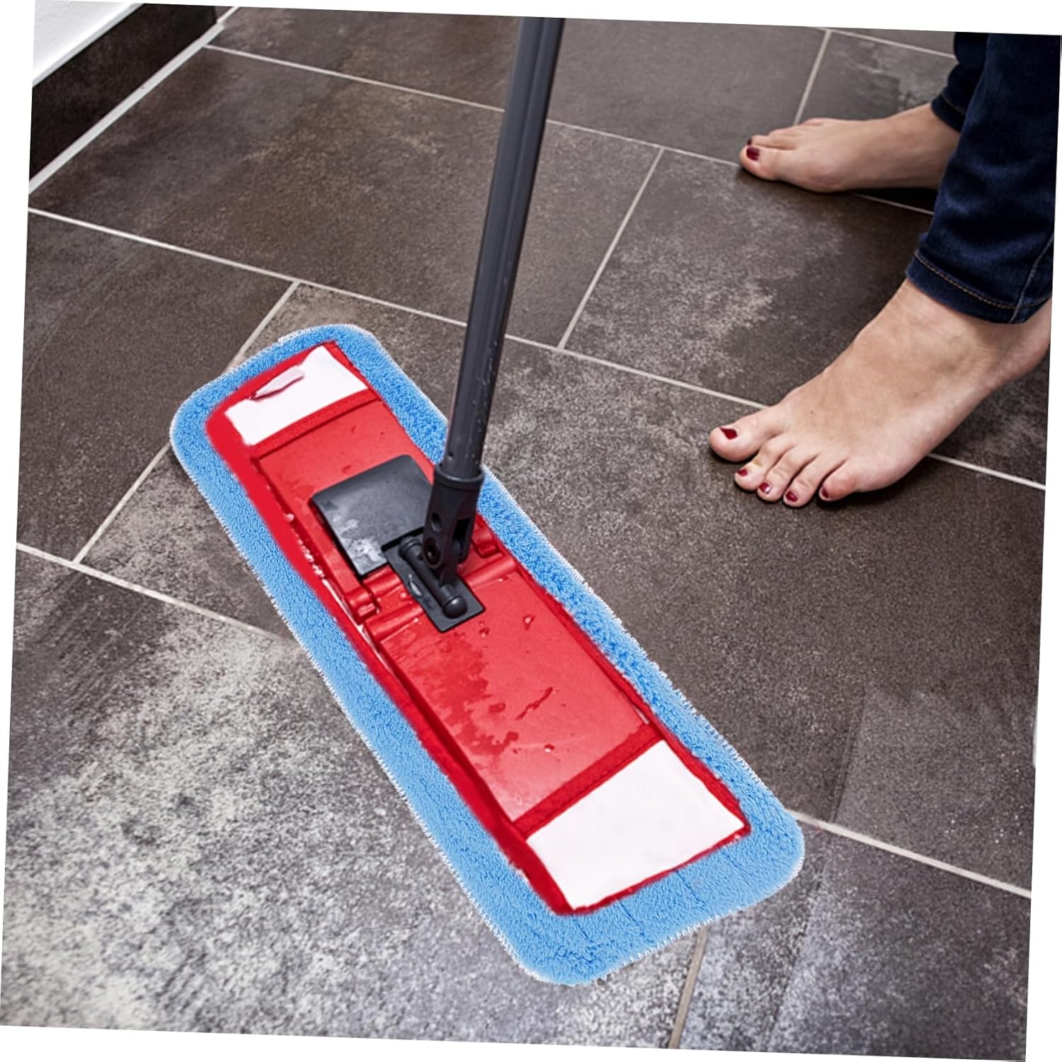 8pcs Reusable Mop Pads for Hardwood and Laminate Floors