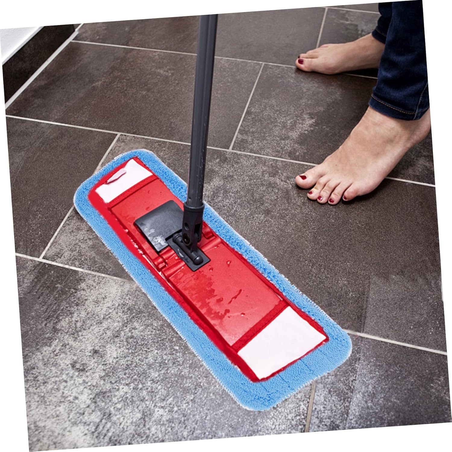 4pcs Reusable Washable Mop Pads for Hard Floors