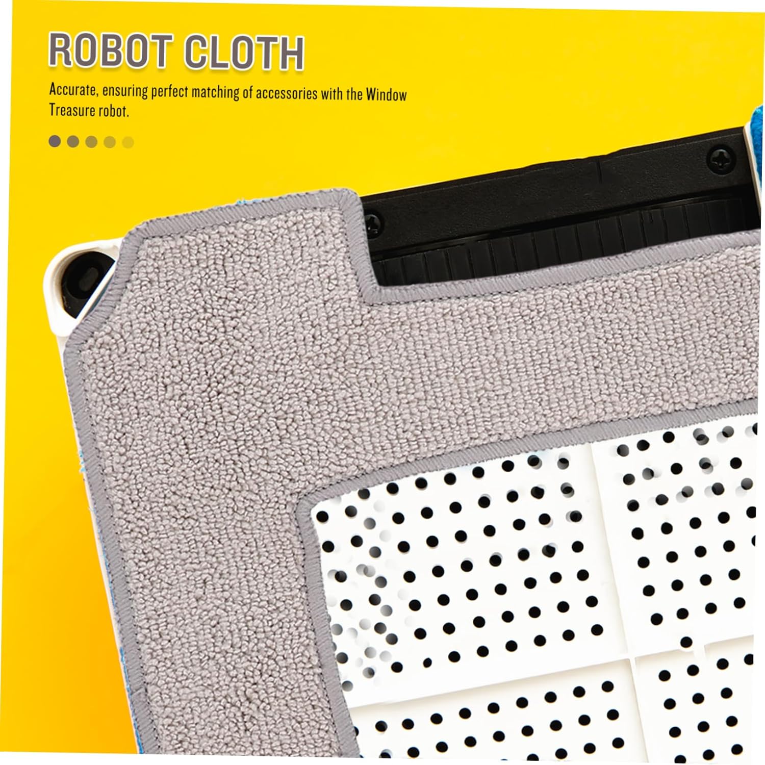 4Pcs Window Rags Compatible with Ecovacs Washable Mop Cloths for Cleaning