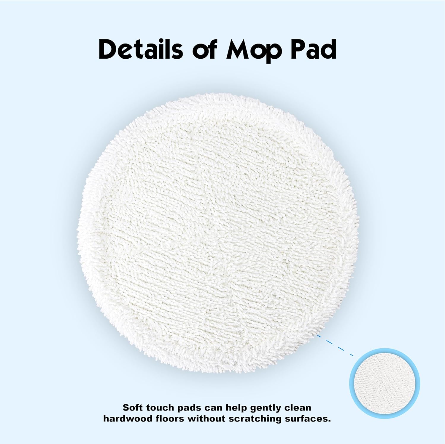 LTWHOME Replacement 86 Inch Mop Pads for Bissell SpinWave 2039 Series
