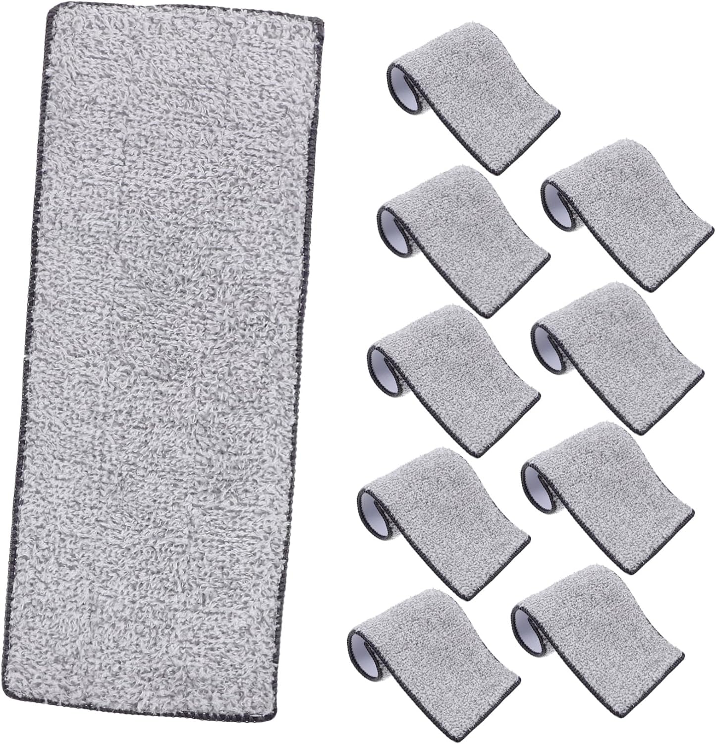 10pcs Microfiber Mop Pads for Floor Cleaning Reusable