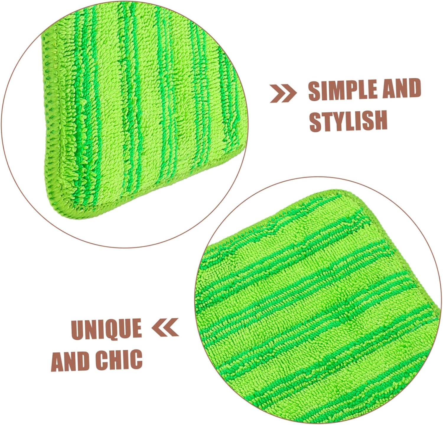 3PCS Microfiber Mop Pads for Hardwood Tile Cleaning