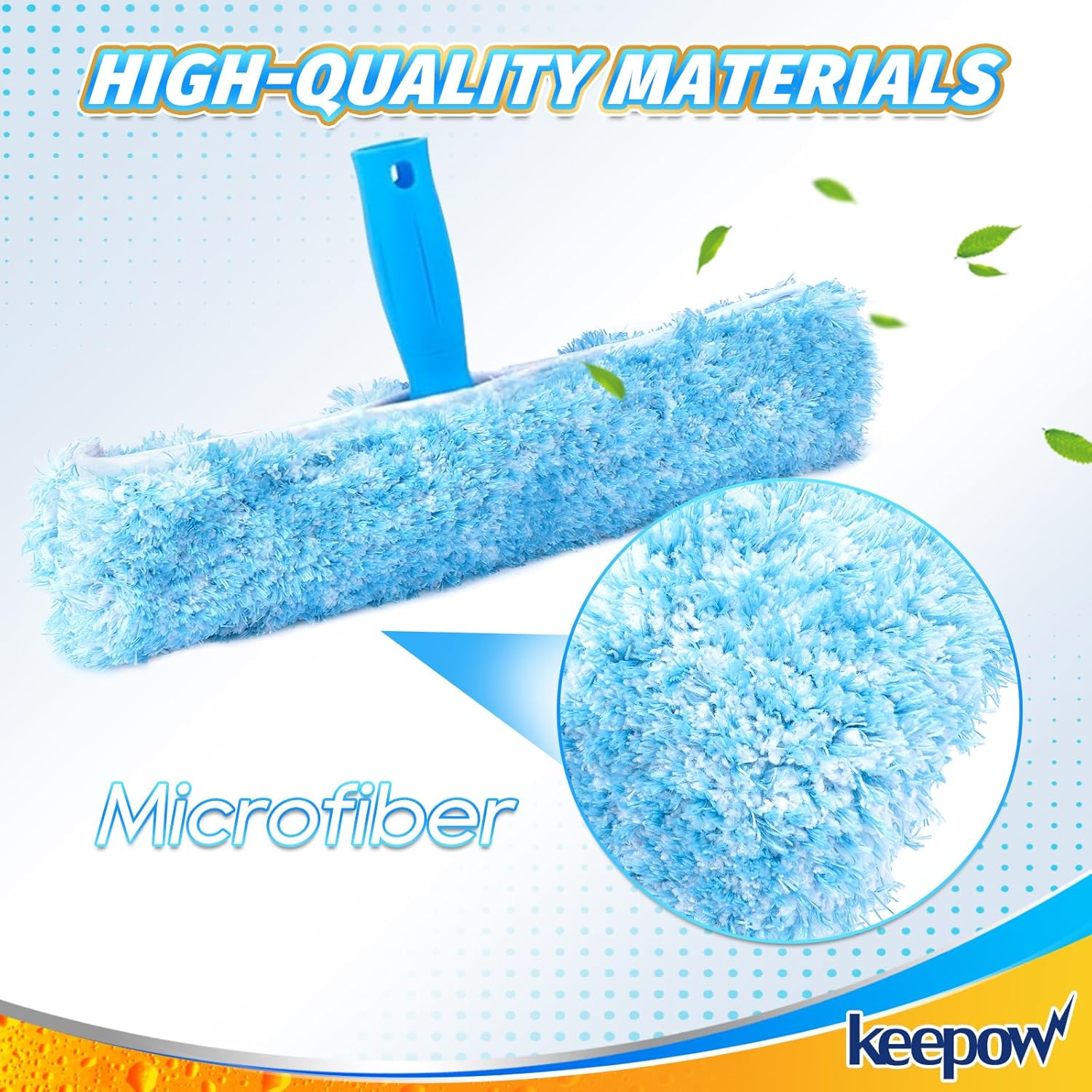 KEEPOW 14 Inch Microfiber Replacement Mop Pad